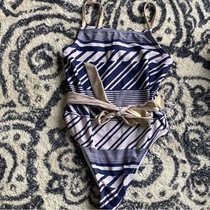 Blue and white Girls swim suits 6 years